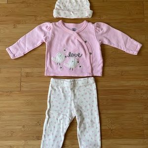 Birdie baby set 0-3mo